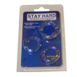 STAY HARD COCK RINGS - BEADED CLEAR STAY HARD COCK RINGS - BEADED CLEAR